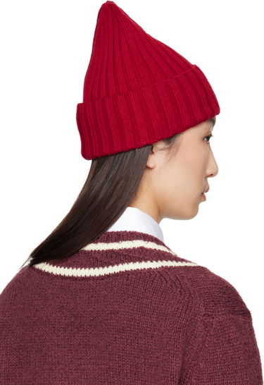 Шапка Moncler Moncler Wool Ribbed Beanie Червено | K20933B00036A9327, 2