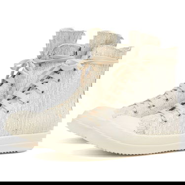 Кецове и обувки Rick Owens Rick Owens DRKSHDW Denim Leather High-Top 36 Бяло | DS01E3800-SMMC-1111, 2