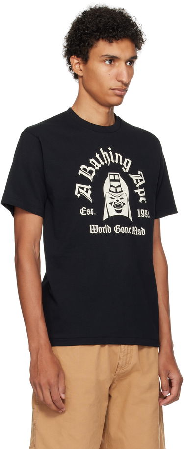 Тениска BAPE Printed Mad General College T-Shirt Бяло | 001TEL301059M, 4