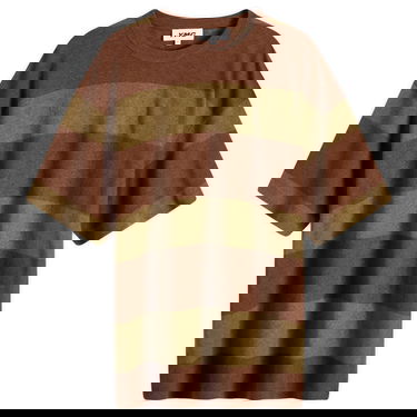Тениска YMC Triple Stripe T-Shirt Кафяво | P6WMC-20, 0