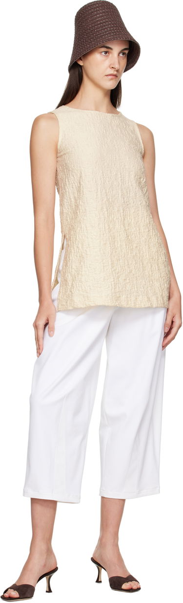 Потник Max Mara Max Mara Textured Sleeveless Top Бежово | 2521946058600, 3