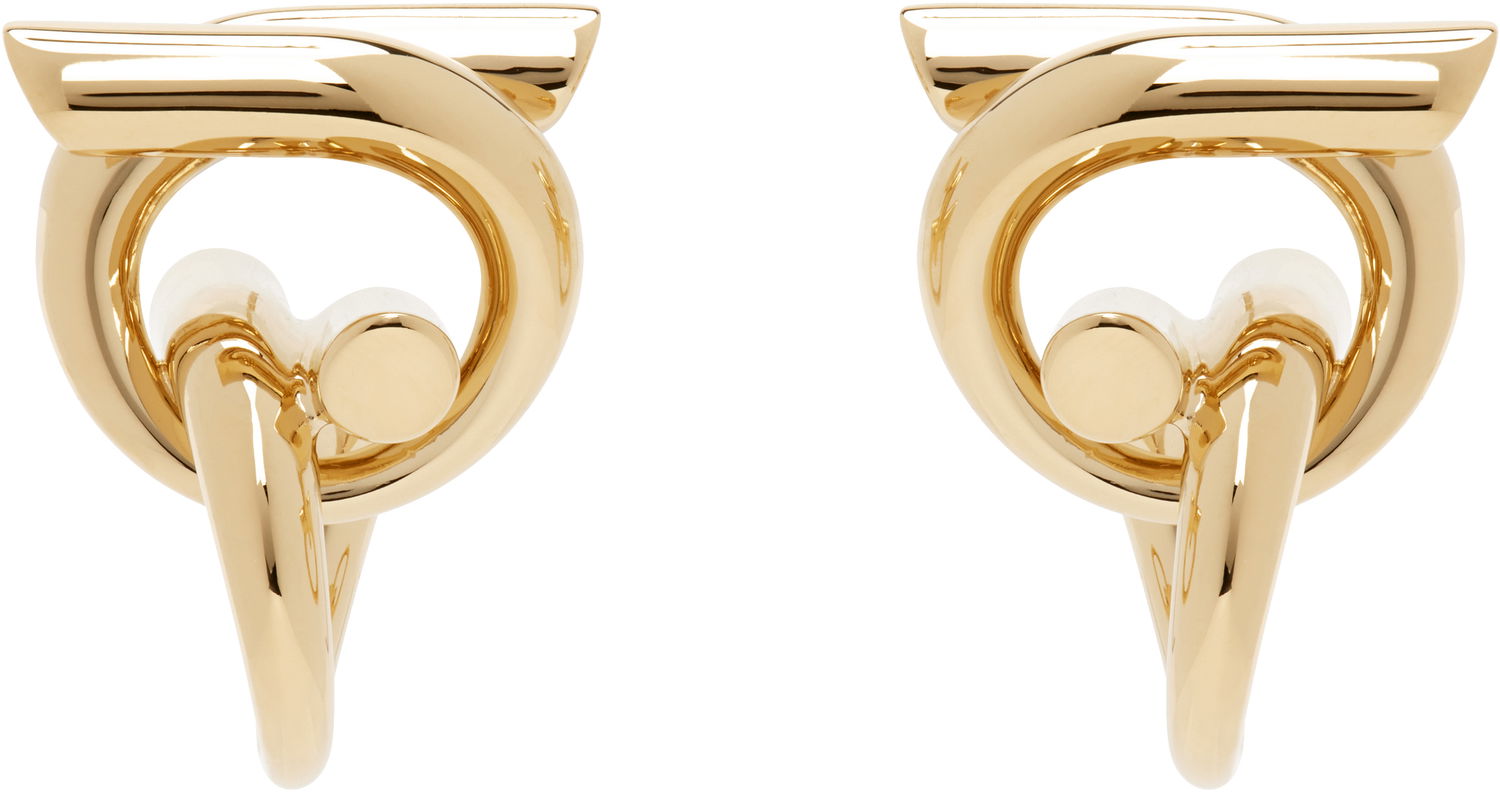 Обеци FERRAGAMO Ferragamo Gancini Earrings Металик | 780397, 0