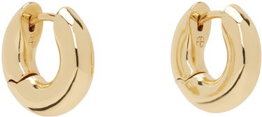 Обеци Anine Bing ANINE BING Small Bold Link Hoop Earrings Металик | A-15-3255-920, 1