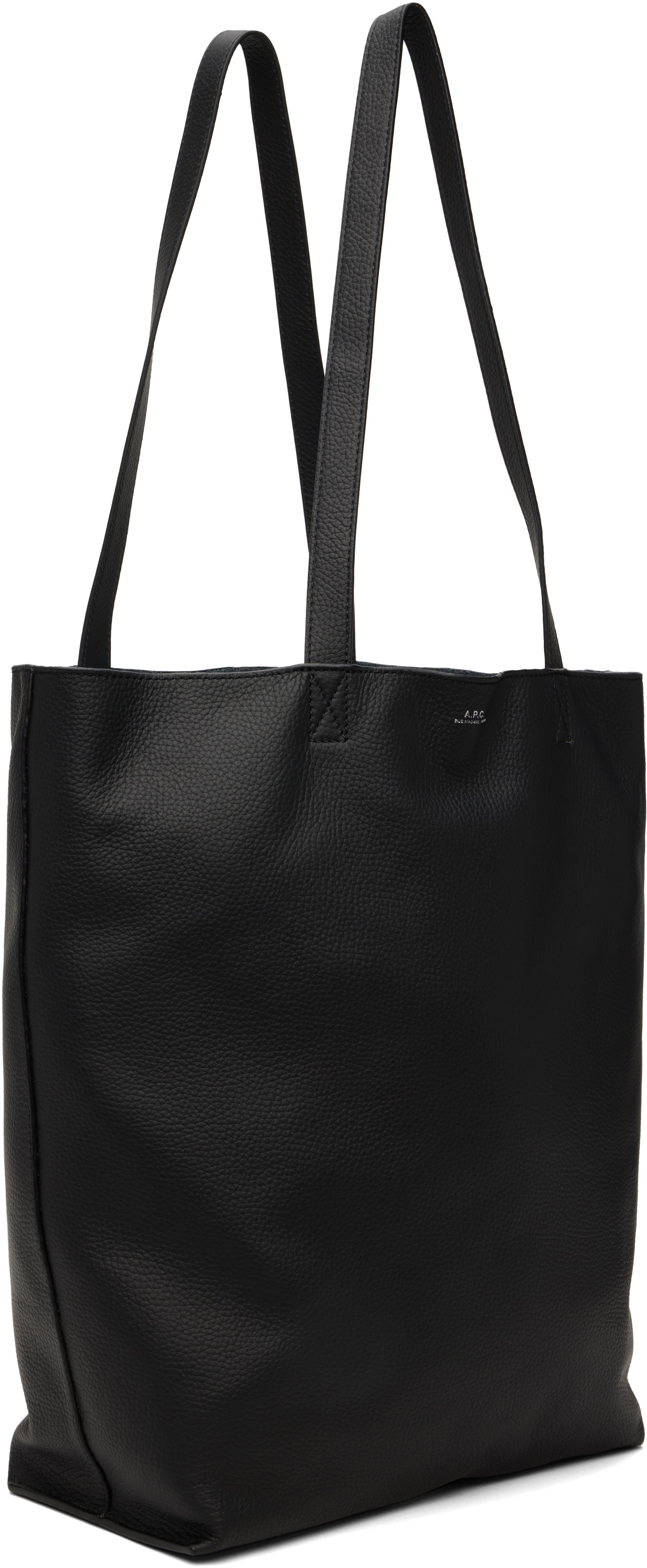 Голяма пазарска чанта A.P.C. A.P.C. Maiko Leather Tote Bag Черно | PXCBC-M61500, 1