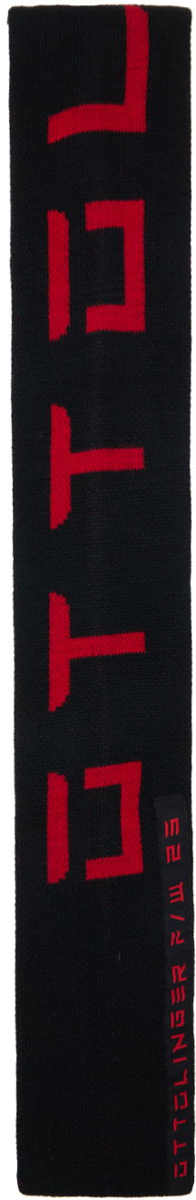 Шал Ottolinger Ottolinger Jacquard Knit Scarf Черно | 2700302, 0