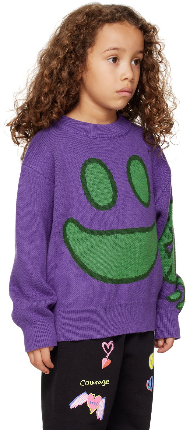 Пуловер Perks And Mini Perks and Mini Face Sweater Лилаво | 55001, 1
