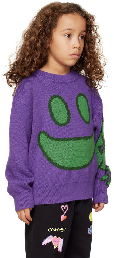 Пуловер Perks And Mini Perks and Mini Face Sweater Лилаво | 55001, 1