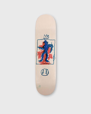 Skate The Skateroom Jean-Michel Basquiat King of Baseball Skateboard Deck Бежово | KING-OF-BASEBALL, 0