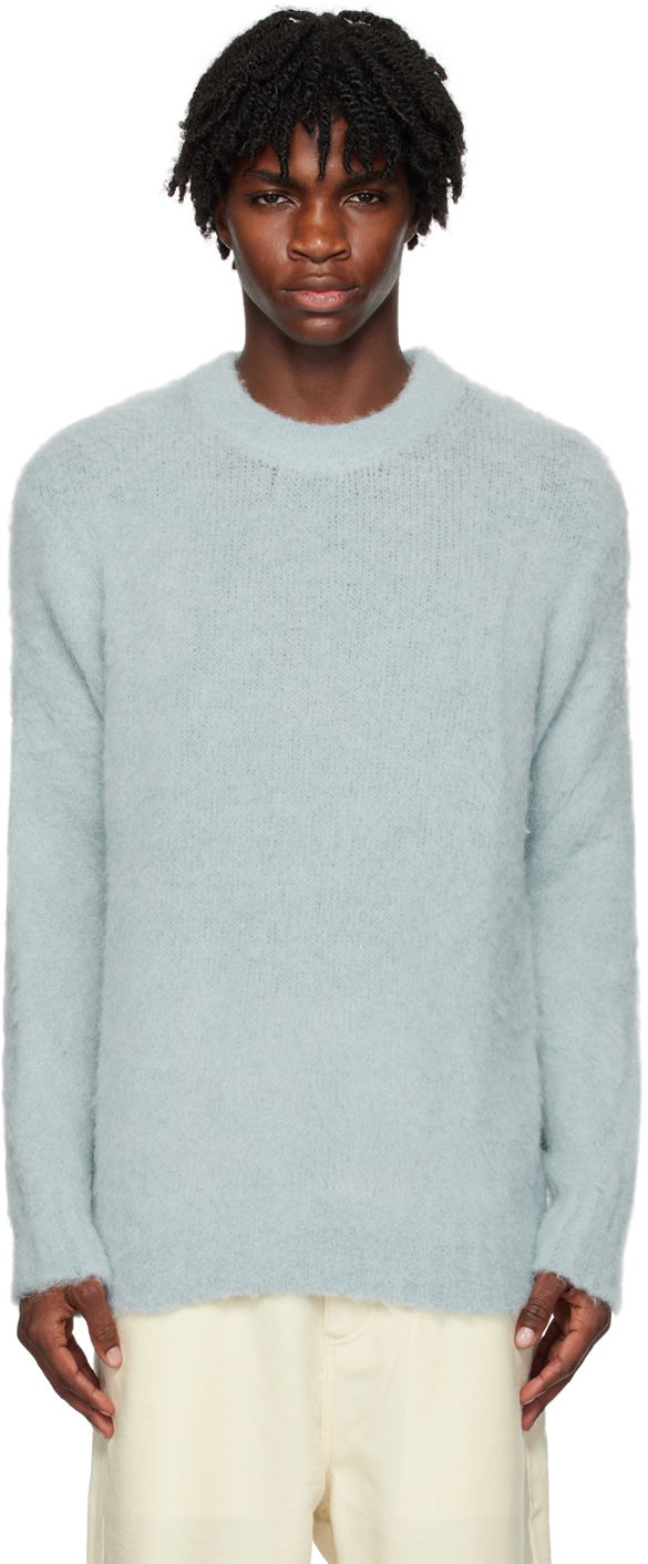 Пуловер AMI Hairy Sweater Синьо | HKS026.KN0021, 0