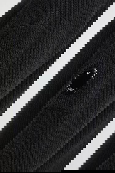 Пуловер C.P. Company C.P. Company Ribbed Knit Sweater with Lens Detail Черно | 19CMKN015A006608A, 3