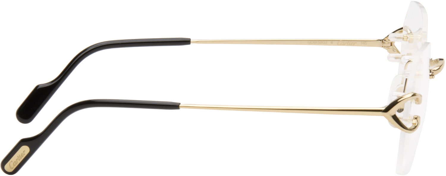 Слънчеви очила Cartier C de Cartier Square Rimless Glasses Металик | CT0416O-001, 1