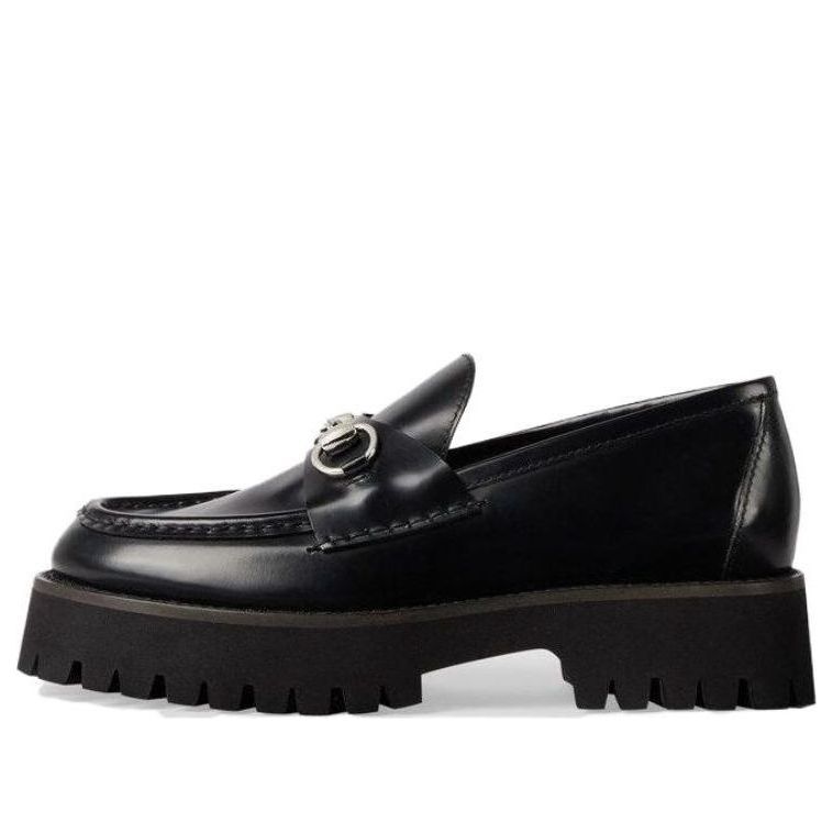 Кецове и обувки Gucci Lug Sole Loafers with Horsebit Черно | 764211-DS800-1000, 0