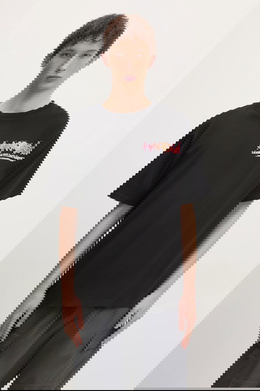 Тениска Manastash T-Shirt Citee Paint Logo Черно | 7924234004, 0