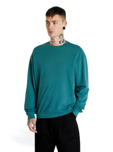 Пуловер Urban Classics Pigment Dyed Crewneck Зелено | TB4688-01143