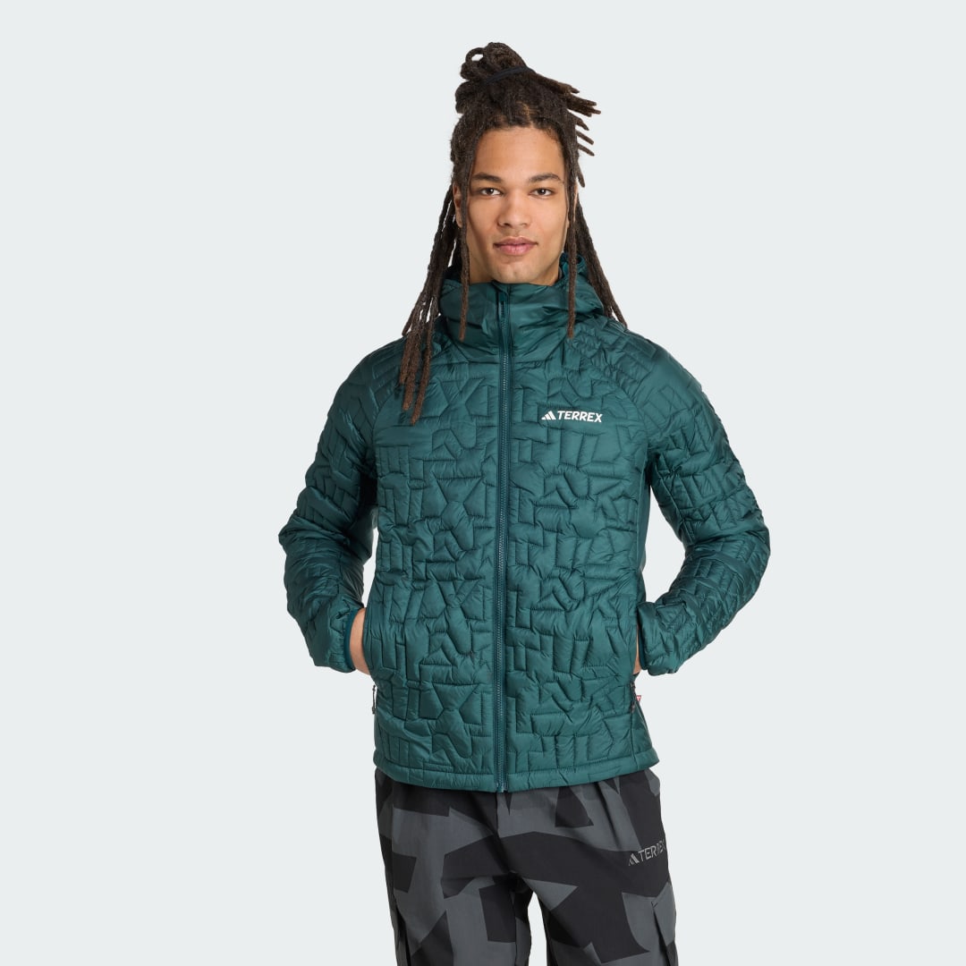 Яке adidas Performance Terrex Xperior PrimaLoft Loose Fill Insulated Hooded Jacket Зелено | JM4877, 0