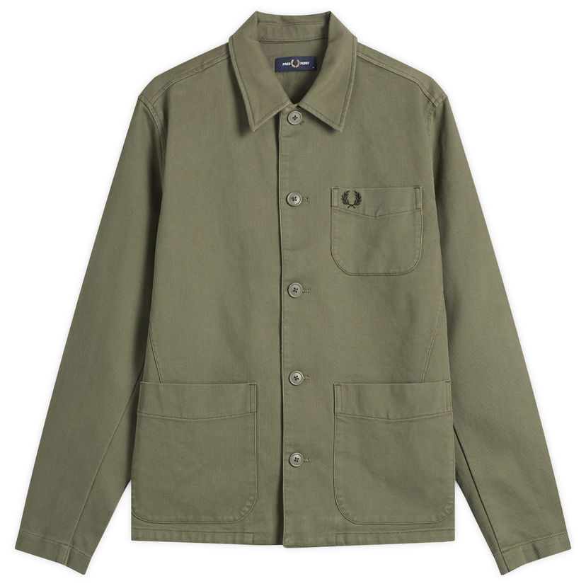 Риза Fred Perry Men's Bedford Corduroy Overshirt Зелено | M1701-X21