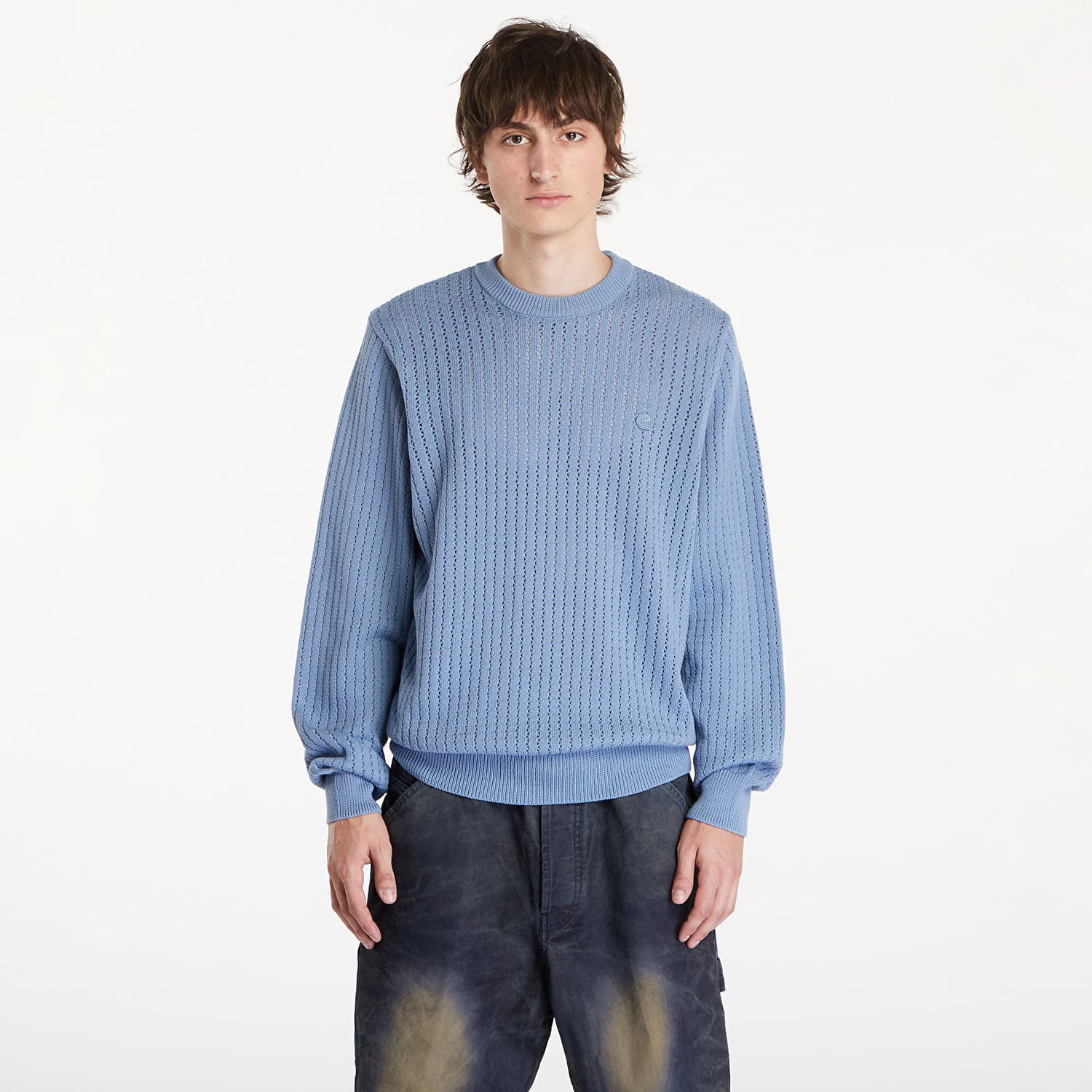 Пуловер Carhartt WIP Calen Sweater UNISEX Синьо | I033714.0W9XX, 0