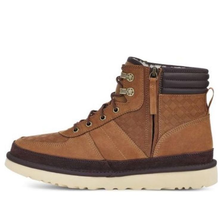 Кецове и обувки UGG Men's Leather And Suede Boots Кафяво | 1130727-CHE, 0