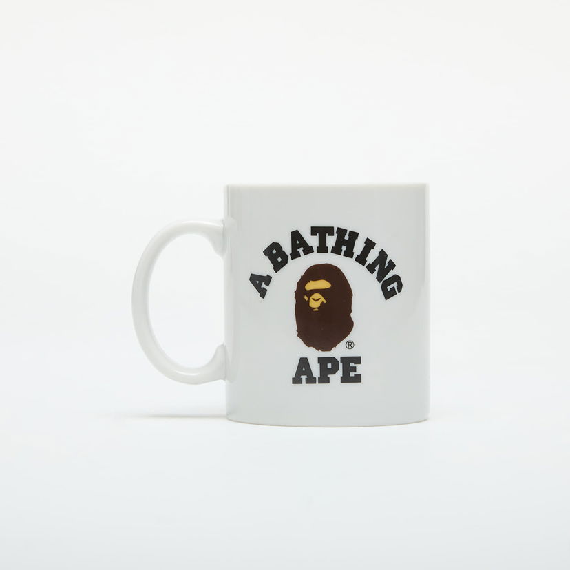 Домашен декор BAPE A BATHING APE College Pottery Mug White Universal Бяло | 001KAK801016M WHT