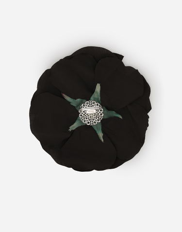 Значка Dolce & Gabbana Black Flower Brooch Черно | GY008AGH869S8000, 1