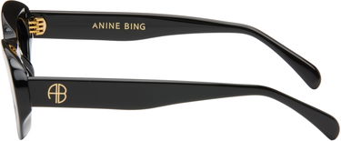 Слънчеви очила Anine Bing Roma Black Oversized Sunglasses Черно | A-12-10090-BLK1, 2