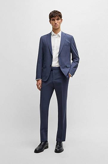 Риза BOSS Extra-Slim Fit Easy-Iron Cotton-Blend Poplin Shirt Бяло | 50480085, 1