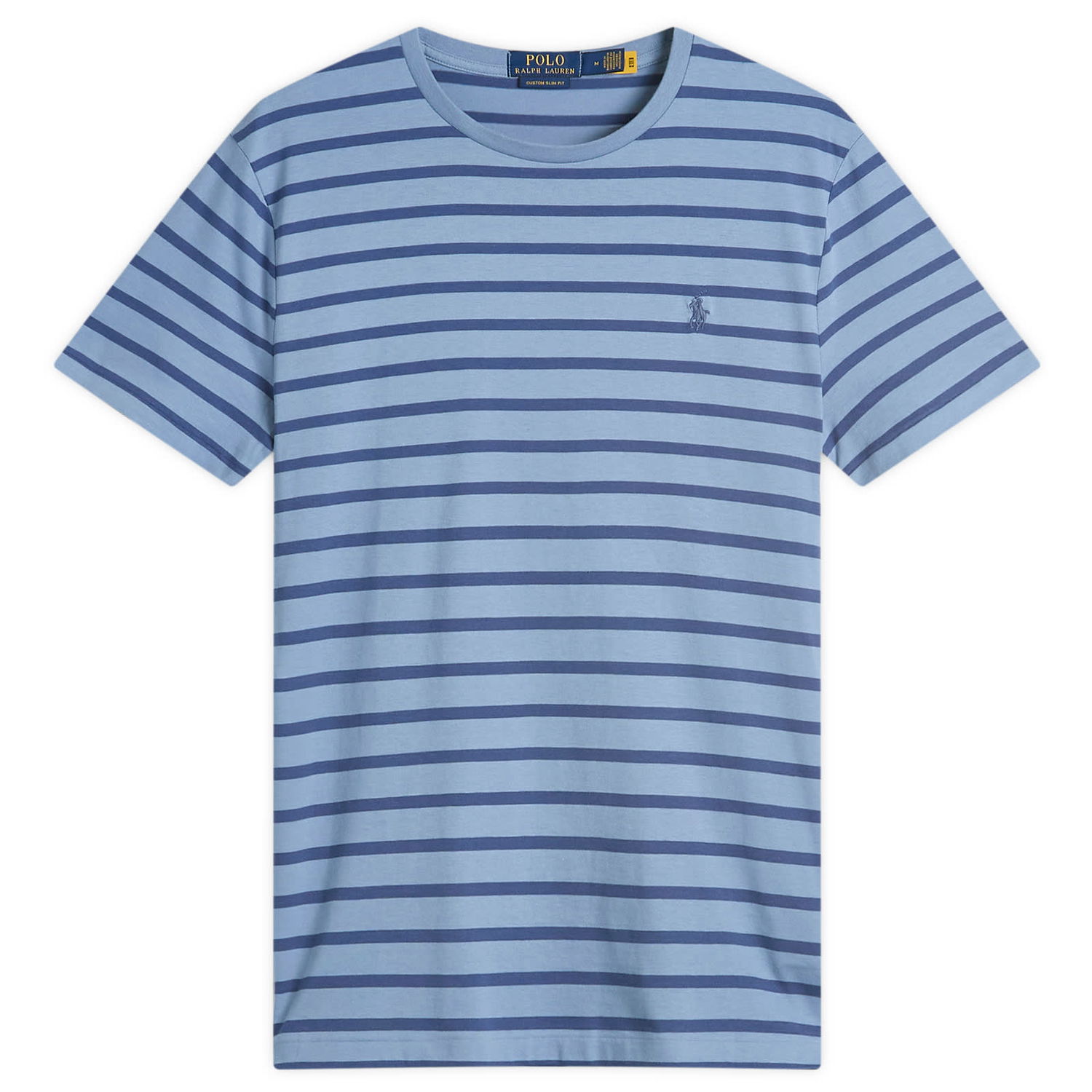 Тениска Polo by Ralph Lauren Stripe Crewneck Short Sleeve T-Shirt Синьо | 710938134008-BLU, 0