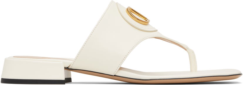 Аксесоари Valentino Valentino Garavani VLogo Signature Thong Sandals Бяло | 6W0S0LA9DSH