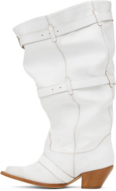 Облекло R13 R13 Buckled Slouch Cowboy Boots Бяло | R13WS114-S209A, 2