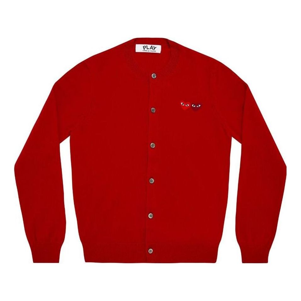 Пуловер Comme des Garçons COMME des GARÇONS PLAY Double Heart Cardigan Червено | AZ-N057-051-5, 0