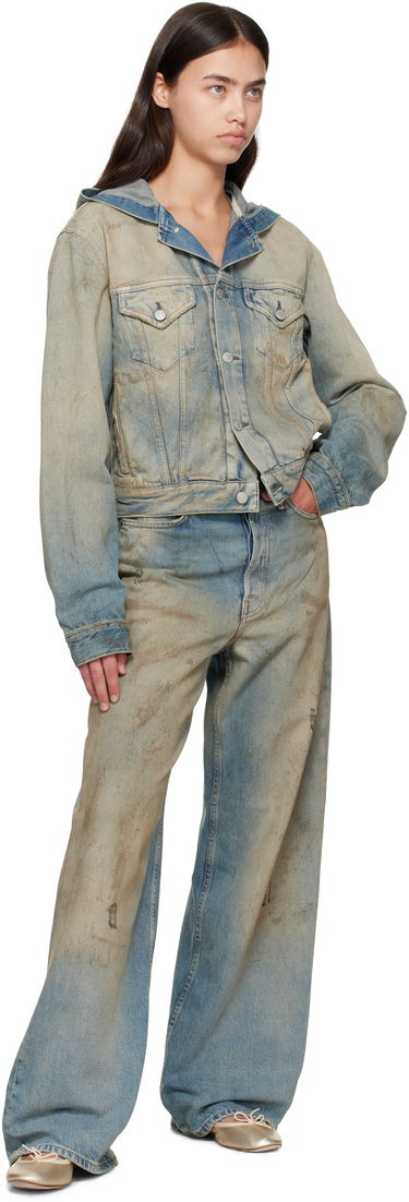 Яке Acne Studios Acne Studios Hooded Denim Jacket Синьо | C90199-, 3