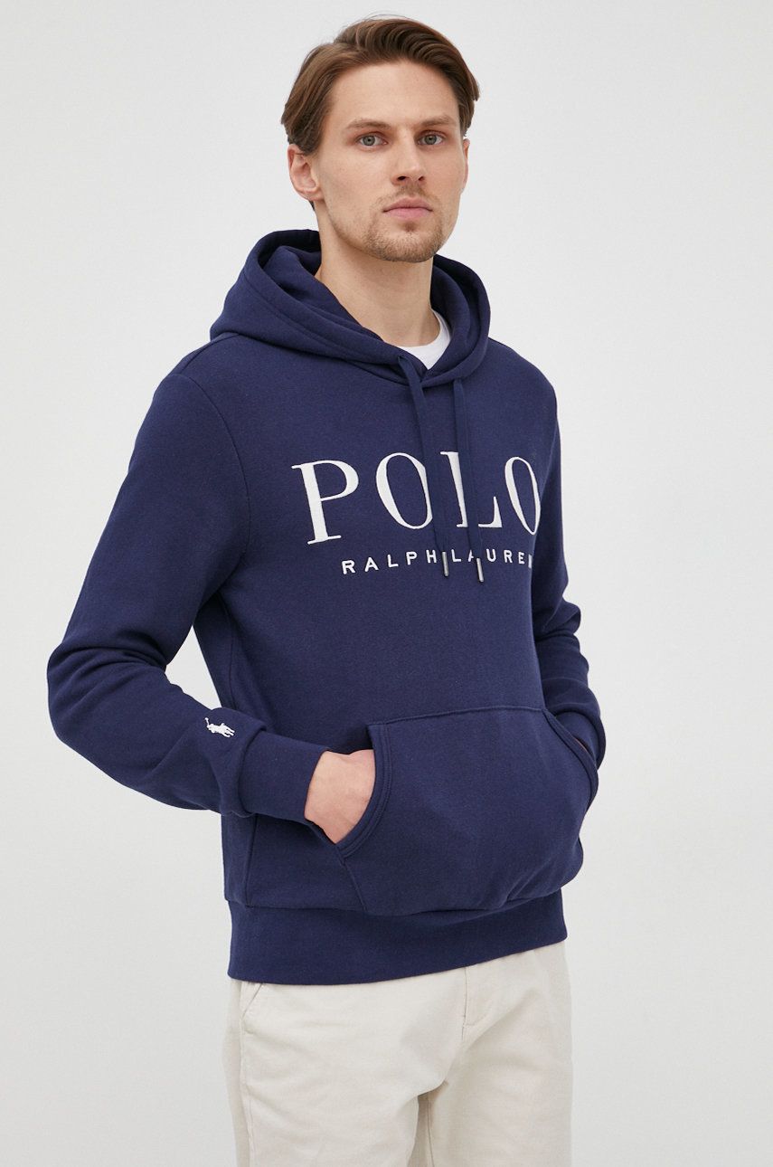 Суитчър Polo by Ralph Lauren Logo Popover Hoody Тъмно синьо | 710860831004, 0