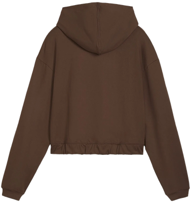 Суитчър Puma Puma Studio Foundations Cropped Hoodie Кафяво | 524848-65, 1