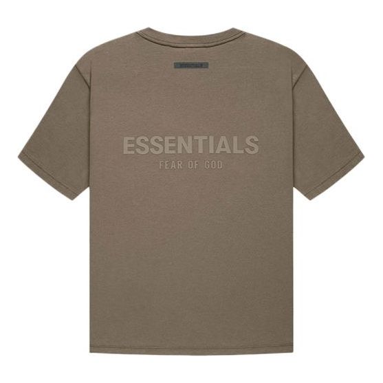 Тениска Fear of God Fear of God Essentials Logo T-Shirt Кафяво | FOG-FW21-008