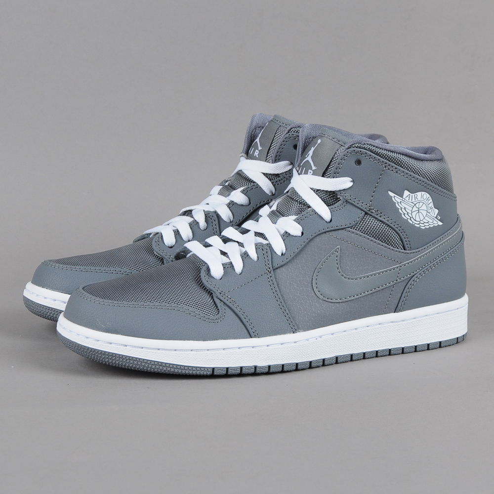 Кецове и обувки Jordan Air Jordan 1 Retro Mid ''Cool Grey'' Сиво | 554724-022, 1