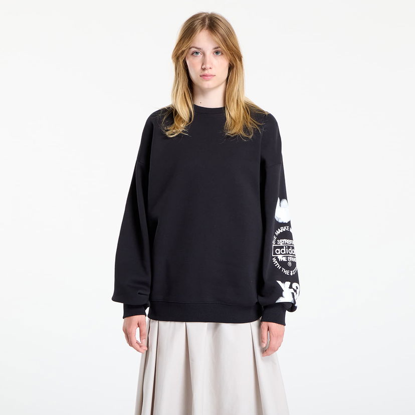 Суитчър Y-3 Y-3 Graphic Crew Sweatshirt Черно | JX4749