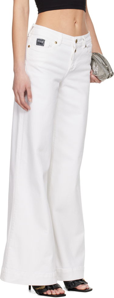 Дънки Versace Versace Jeans Couture Flared Jeans Бяло | E78HAB561_ECEWR1, 1