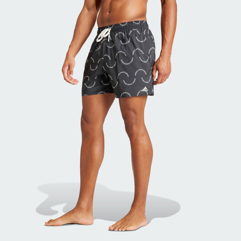 Бански adidas Performance Sportswear Wave Logo CLX Swim Shorts Сиво | IT8599