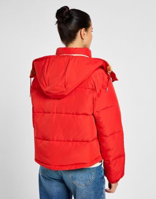 Пухо яке Lee Hooded Short Puffer Jacket Червено | 112355190, 0