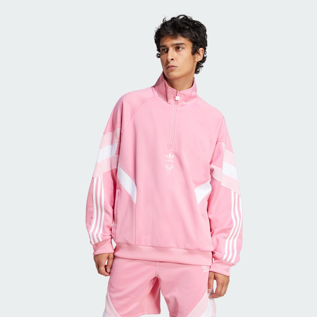 Суитчър adidas Originals Inter Miami CF Originals Half-Zip Sweatshirt Розово | JI6907, 0