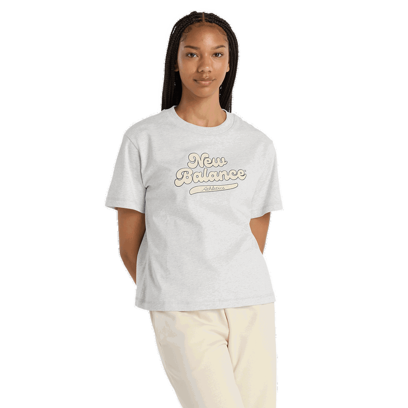 Тениска New Balance Athletics Legacy T-Shirt Сиво | WT53902-AHH