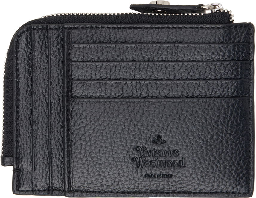 Портфейл Vivienne Westwood Zip Card Holder Черно | 51120009U-S000D-, 1
