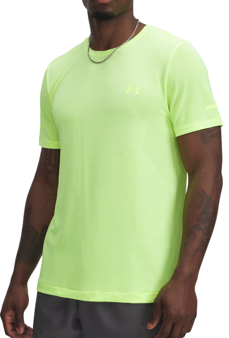 Тениска Under Armour Seamless Stride Short Sleeve T-Shirt Жълто | 1375692-731, 0