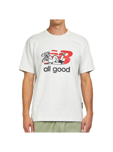 Тениска New Balance Athletics Seb Curi All Good Tee Сиво | MT23551_SAH