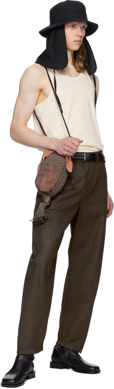 Панталони LEMAIRE Lemaire Twisted Workwear Pants Зелено | PA1102 LD1030, 4