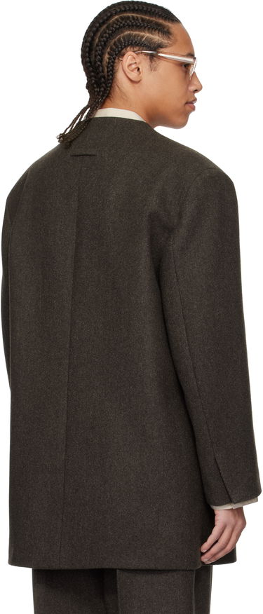 Палта Fear of God Fear of God Collarless Coat Кафяво | FGE260-603HCT, 2