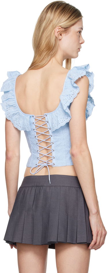 Потник GUIZIO Guizio Bettina Corset Tank Top Синьо | P24110W098, 2