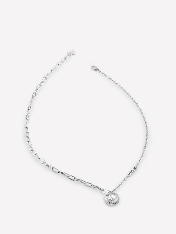 Колие GUESS “Rolling Hearts” Necklace Металик | JUBN03350JW, 0