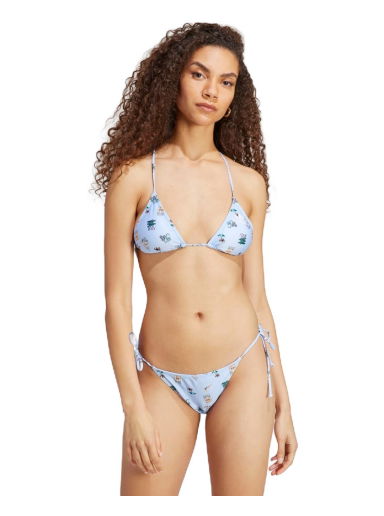 Бански adidas Originals Coney Island Cool Allover Print Bikini Синьо | IC8493