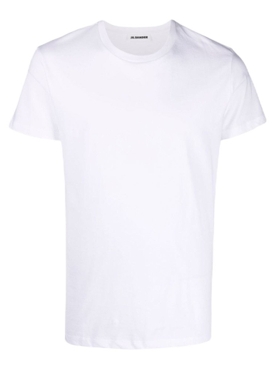 Тениска Jil Sander Round Neck Cotton T-shirt Бяло | JSMU706005MU247308-White